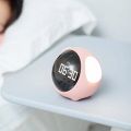 Cute Expression Pixel Alarm Clock Multi Function Digital Led Voice Controlled Light Bedside Thermometer Clock Home. 