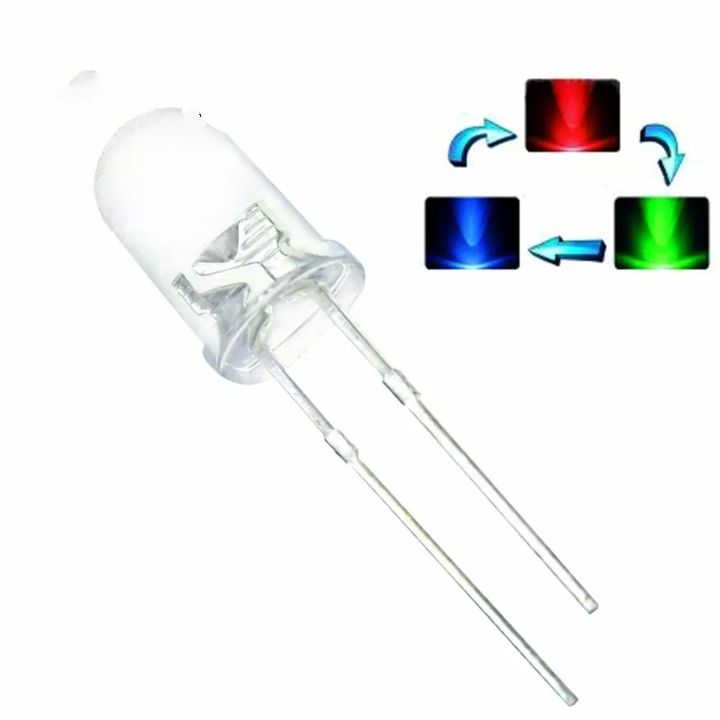 20Pcs/2pin 5mm RGB Led Diode Light Lamp Tricolor Round LED F5 Light Emitting Diode Red Green Blue