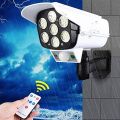 77 LED Remote Control Solar Monitoring Lam77 LED Remote Control Solar Monitoring Lamp Fake Camera Body Induction Wall lamp Waterproofp Fake Camera Body Induction Wall lamp Waterproof. 