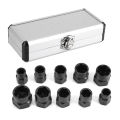 Nut Extractor Set Broken Screw Nut Removal Tool Set Machine Repair Combination Tool Set. 