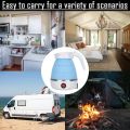 Foldable Electric Travel Kettle - Portable and Convenient Silicone Collapsible Water Boiler and Tea Pot for Camping - Easy Storage. 