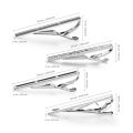 Men's Tie Clips Black Fashion British Korean Business Banquet Wedding Formal Wear Ties Accessories Simple Tie-clips Gift for Men. 