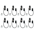 8 Piece Child Protection Window Restrictor Adjustable Window Lock Child Safety Stopper Falling Prevention Security Locks A. 