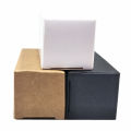 100pcs/lot White Black Brown Kraft Paper Diy Crafts Packing Box Paperboard Package Box Small Perfume Bottle Foldable Pack Box. 