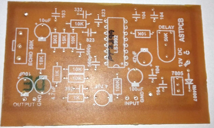 PT2399 Digital Delay Echo Sound Processor DIY PCB Student Practice