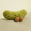 Cute Plush Pickled Cucumber Toy with Legs Soft Pickled Plush Toy Kawaii Green Cartoon Doll Children's Room Decoration. 