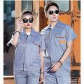 Short Sleeve Worker Factory / Men's and Women's Auto Repair Suit / Thin Wear-Resistant / Pants Labor Protection Clothing Top Summer / Work Clothes. 