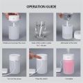 260ml Aroma Diffuser USB Smart Ultrasonic Air Humidifier Desktop Mute Essential Oil Diffuser Atomizer with LED Lamp for Home Car. 