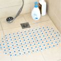 【WEJA】Rectangle PVC Anti-skid Bath Mats Soft Shower Bathroom Massage Mat Suction Cup Non-slip Bathtub Carpet Large Size. 
