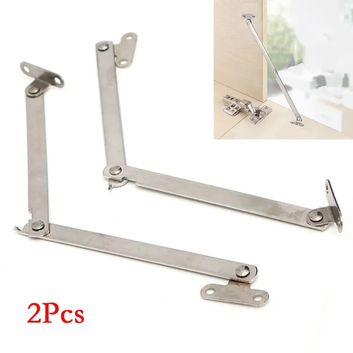 2Pcs Stainless Steel niture Cabinet Door Folding Pull Rod Movable Lift ...