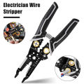 Wire Stripper Iron Copper Wire Cutter Cable Cutter Wire Crimping Pliers Clamper Splitting Winding Electrician Tool. 
