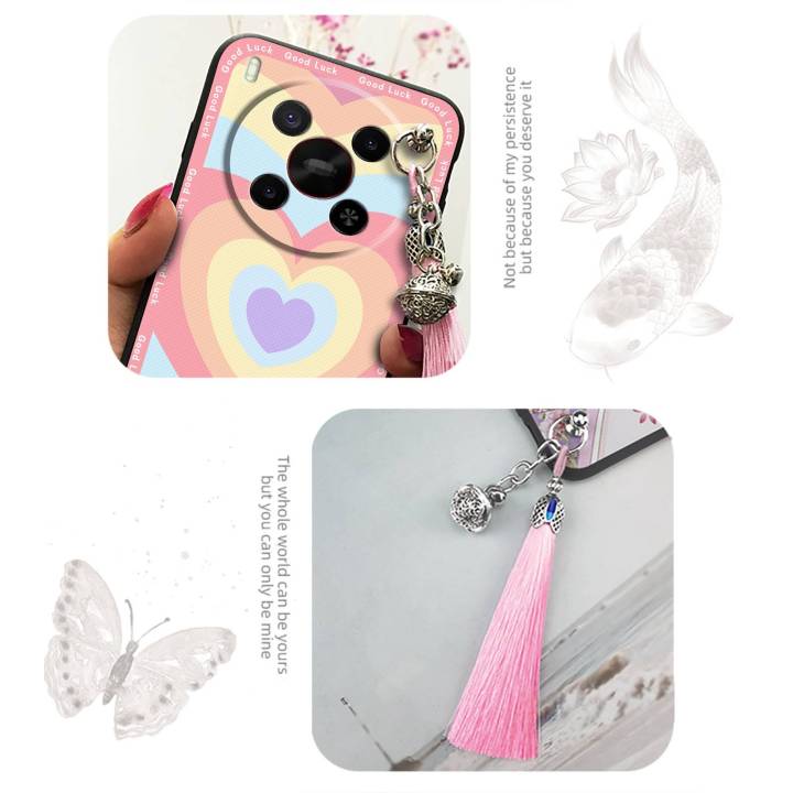 Tassel%20Bell%20Phone%20Case%20For%20ZTE%20Blade%20V70%20Max/Nubia%20V70%20Max%20Soft%20case%20Silicone%20Dirt-resistant%20Protective%20Graffiti%20Cute%20-%20Image%202