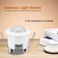110V-220V 360° Infrared Recessed PIR Ceiling Motion Sensor Detector Light Switch, Motion Light Sensor. 