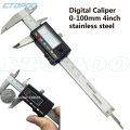 stainless steel Digital Caliper 0-100mm 4inch mini pocket electronic vernier caliper plastic slider caliper Gem thickness gauge. 
