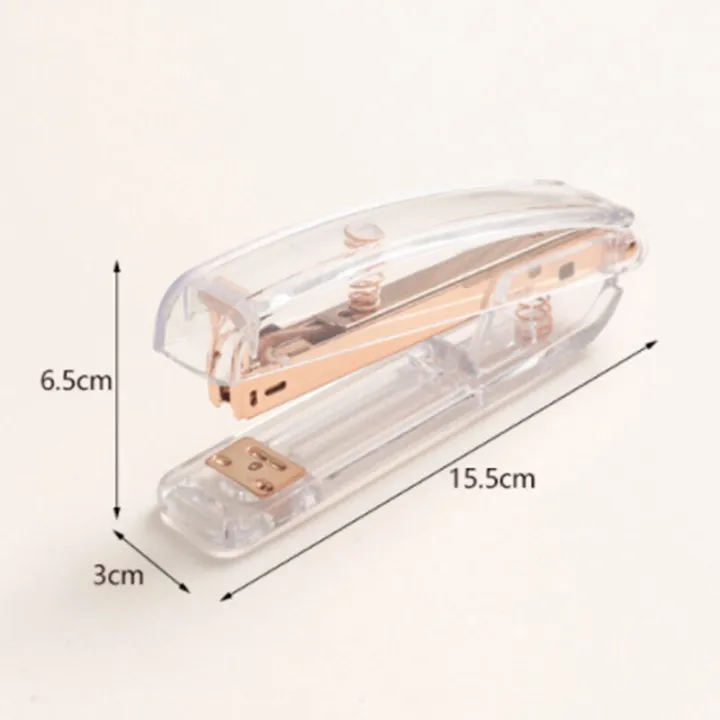 Panda%20Online%20Portable%20Fashion%20Acrylic%20Transparent%20Rose%20Gold%20Stapler%20School%20Stationery%20Hand-held%20Staplers%20Office%20Binding%20Stapling%20Machine%20Paper%20Stapler%20-%20Image%203