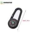 Homestar Mixed Colour Outdoor Camping Hiking Tactical Survival Mini Compass Carabiner Children's Toy Compass Small Gift #460025. 