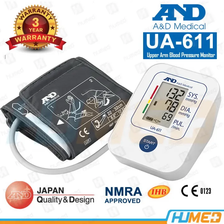 A&D%20Digital%20Blood%20Pressure%20Meter%20-%20Model:%20UA-611%20Blood%20Pressure%20Monitor%20-%20Image%203