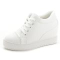 【ALLGOOD】✆● 8cm high heel shoes casual shoes sports shoes wedge sneakers for girls - intl. 
