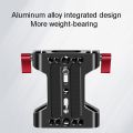 Multifunction Camera Base Plate with 15Mm Rod Rail Clamp for Dslr Camera Shoulder Rig Support Accessories. 