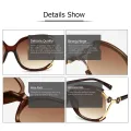 LouisWill Newest Sunglasses Women Sunglasses Ladies Eyewear Anti-UV Square Sun Glasses Accessories Retro Camellia Summer Glasses for Women with Free Glasses Bag. 