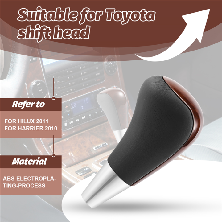 Wood%20Grain%20Car%20Gear%20Shift%20Knob%20for%20/%20Fortuner%20Crown%20Land%20Cruiser%20Lever%20Shifter%20Stick%20Grey%20-%20Image%205