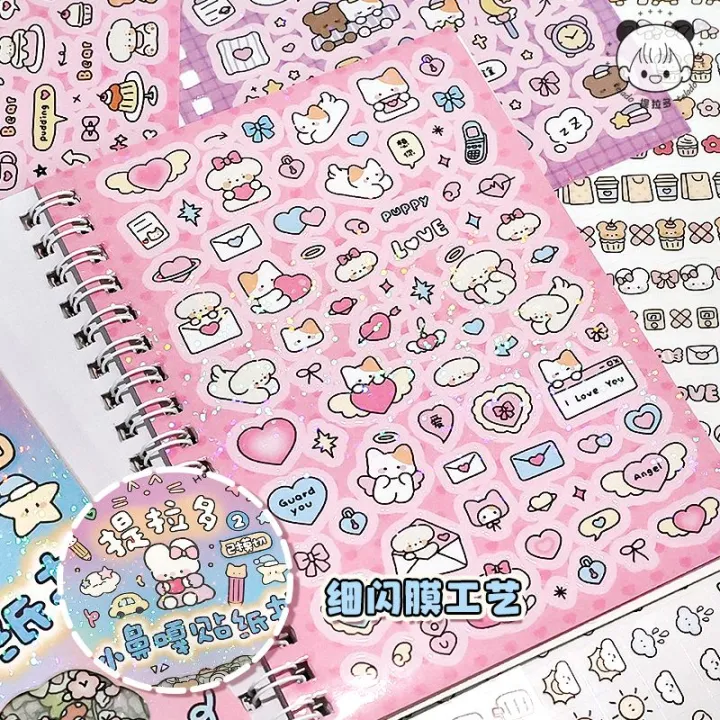 Telado%20Sticker%20Book%20Cute%20Cartoon%20Material%20Notebook%20s%20Sticker%20for%20Kids%20Notebook%20Guka%20Decorative%20Small%20Models%20-%20Image%204