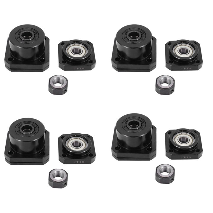 ICQURBT 4 Pcs FK10 Fixed Side +4 Pcs FF10 Floated Side for SFU1204 ...