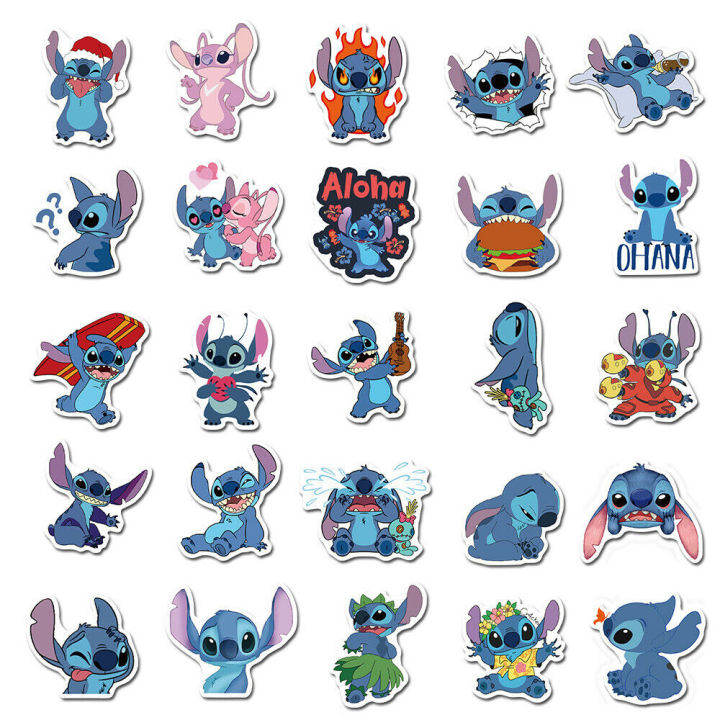 20/40/60pcs%20Disney%20Cartoon%20Stitch%20Vsco%20Stickers%20for%20Laptop%20Skateboard%20Luggage%20Stickers%20-%20Image%2010