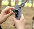 AOCHUAN Smart X Pro 3-Axis Foldable Handheld Gimbal Stabilizer with Fill Light Wireless Charging For Smart Phone Action Camera. 