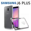 AntiShock Case for Samsung Galaxy J6 Plus High Quality Clear Back Cover Soft Silicone TPU Case with anti-shock protection hardy edges fully transparent cover bumper case. 