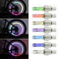2Pcs 5 Colors RGB LED Bike Valve Cap Light Flash Tyre Tire Wheel Stem Rim Neon Lights Lamp for Bicycle Motorcycle Night Cycling. 