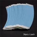 ARELENE 108Pc/Lot Blue Fixed Double Tape Wig Adhesive Extended Hair Tape Waterproof for Toupee Lace Wig Film with Slitting Line. 