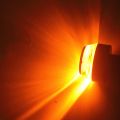 LED Motorcycle Turn Light Red Blue Indicator Flasher 22mm Bar End Blinker. 