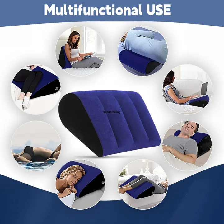 Legs,%20Travel%20Inflatable%20Wedge%20Throw%20Pillow%20Yoga%20Pose%20Assist%20Mat%20Triangle%20for%20Sleeping,%20Elevation%20-%20Image%207