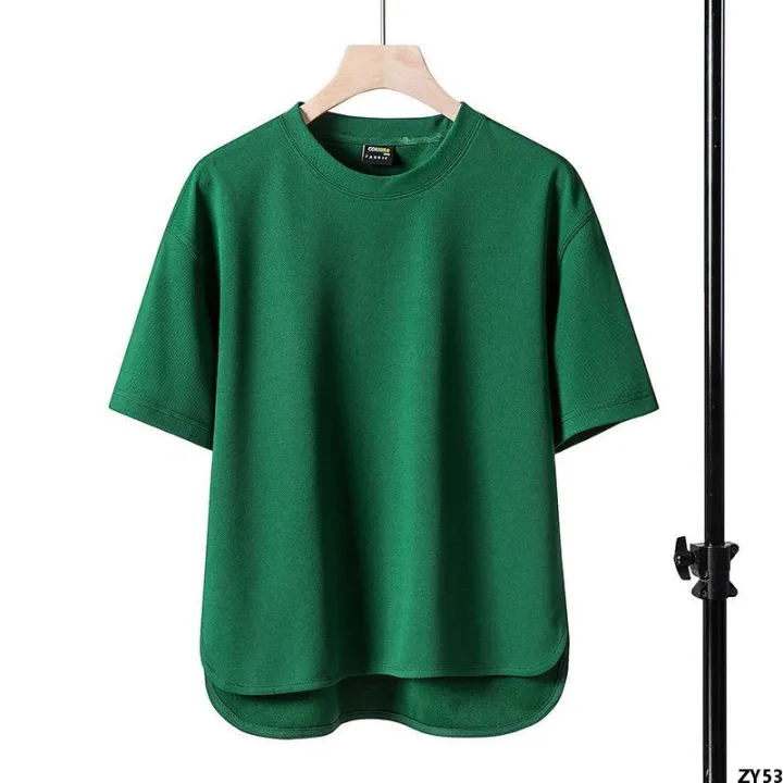 ins%20Clothes%20Sleeve%20Simple%20T%20Fashionable%20Waffle%20T-shirt%20with%20Heavy%20Short%20Sleeves%20All-Matching%20Men's%20Summer%20Solid%20Color%20Loose%20Half%20-%20Image%205