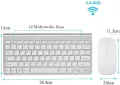 2.4G Wireless Keyboard  Portable Keyboard Mouse Combo Mini Keyboard and Mouse Set. 