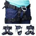 Rock Climbing Harness Falling Protection Safety Belt Rappelling Escalade Equipment. 