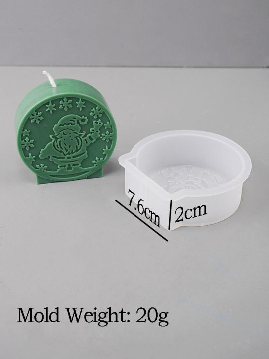 DIY Christmas Crystal Ball Silicone Mold Round Scented Candle Mould ...