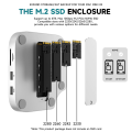 Minisopuru Mac Mini M4 Dock Stand with M.2 Nvme SSD Enclosure 4K60Hz HDMI SD/TF Card Multi-Port USB C HUB for Mac Mini M4/M4 Pro. 