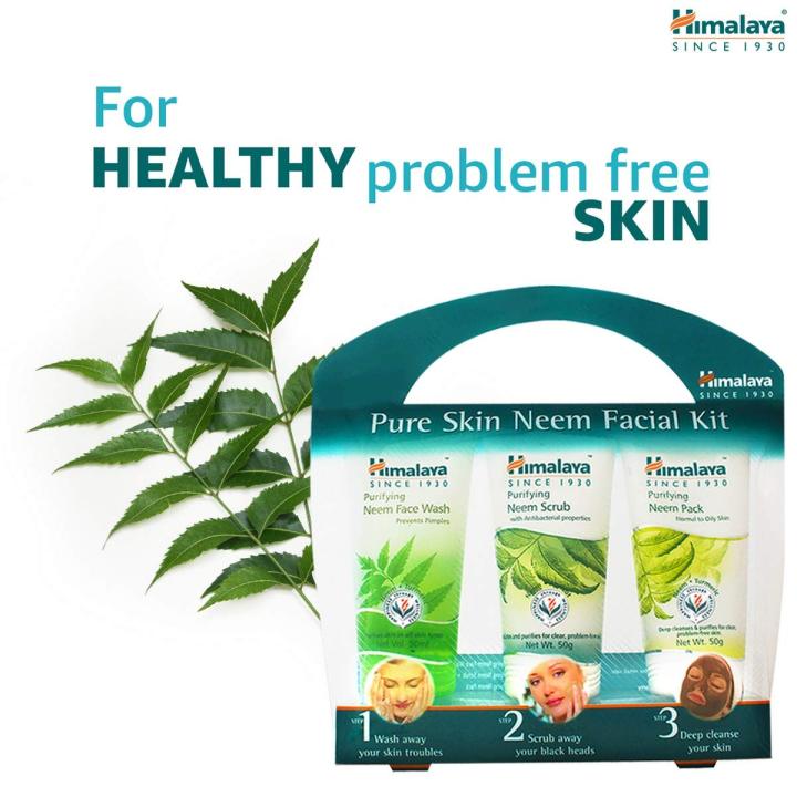 Himalaya%20Pure%20Skin%20Neem%20Facial%20Kit%20(Facewash%2050ml,%20Scrub%2050g%20&%20Face%20Pack%2050g)%20SAM%20-%20Image%203