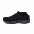 SPLENDOR BLACK CASUAL KNITTED SHOES FOR KIDS - TUK. 