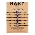 6Pcs Evil Eye Bracelet 7 Knot Lucky Protection Women Men Family Accessories. 