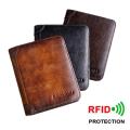 Black wallet Men's wallet Secure wallet  leather wallet Slim wallet Leather wallet Brown wallet  blocking wallet for Travel wallet Business wallet  wallet Gift for men Suitable for all occasions. 