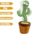 Dancing Cactus Plush Toys Shake Funny Early Education Toy English Songs Cute Plush Toy playing with babies. 