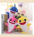 32CM Soft Dolls Baby Cartoon Shark Toys with Singing Glowing. 
