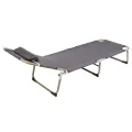 Portable Camping Bed Breathable Folding Camping Cot Alloy for Road Trip. 