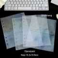 Sharkbang 10 Sheets A5 A6 Binder Refill Bags 6 Hole Card Holder Postcards Ticket Photos Organizer Sticker Storage Bags. 