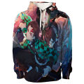 2021 3D Printing Hoodies Anime Demon Slayer Men's Sweatshirt Cosplay Kimetsu no Yaiba Nezuko Jacket For Teenager Women Clothes. 