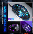 T-Wolf V6 Gaming Mouse DPI Adjustable LED RGB Wired USB Programmable Mouse. 