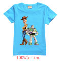 Kids 2-15y Toy Story T-shirts Disney cartoon woodprint Short Sleeve T shirt Boys Girls cotton tops tee shirts children clothes. 